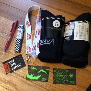 Vans Bundle! Crew Socks, Stickers, Laces, Lanyard